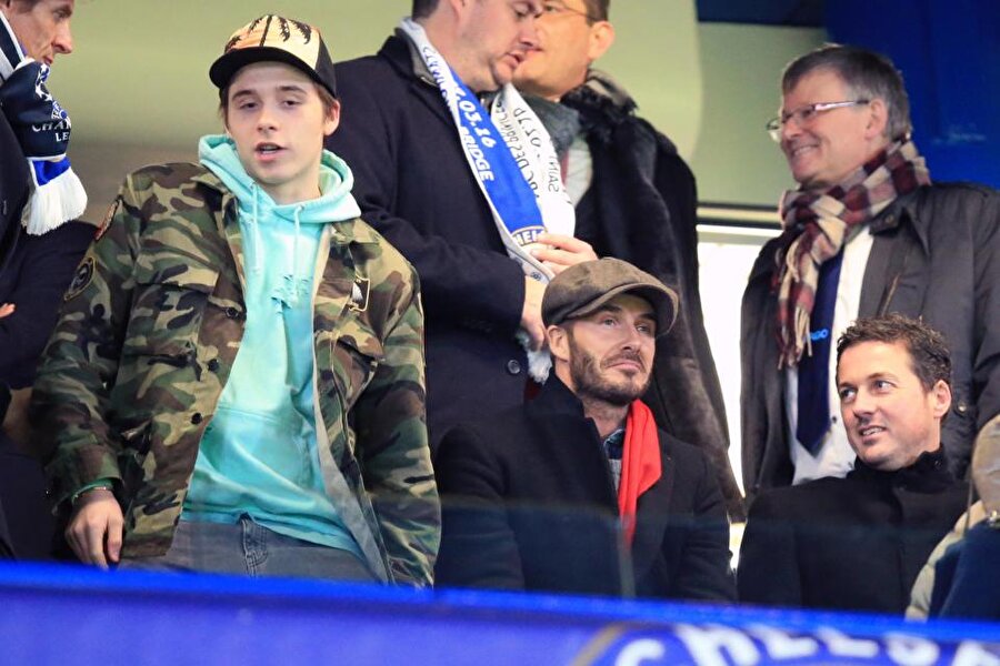 David Beckham ve oğlu Brooklyn