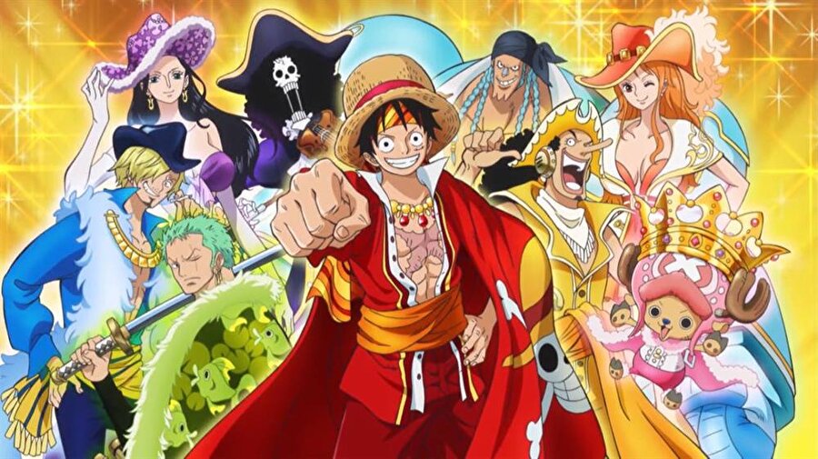 One Piece
One Piece konusu hakkında kısa bir özet geçecek olursak, esas olarak korsan konulu diyebiliriz. Ancak içinde güldürüden, heyecanlandıran birçok unsur bulundurur. Uzun bir anime ama bir çırpıda izlenebilir. One Piece mangasının yapımcısı Eiichiro Oda’dır.

  
 