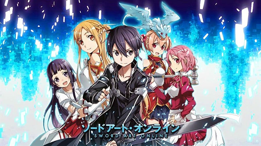 Sword Art Online
2022 yılında piyasaya sürülen Sword Art Online, bir oyunudur. Oyuna başa takılan bir alet aracılığıyla bağlanılır. Oyuncular oyunda, Nerve Gear adı verilmiş bir teknoloji kullanarak gerçek dünyadan kopup kendilerini oyunun içinde buldukları, sanki başka bir dünyaya ışınlanmış gibi oyunun içinde saatlerce kendilerini kaybederler. Sword Art Online mangasının yapımcısı Yuki Kajiura’dır.