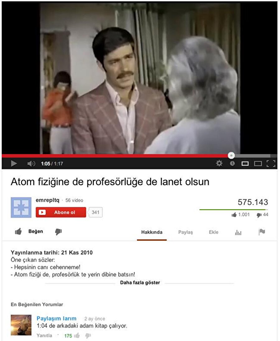 Atom fiziğine de profesörlüğe de lanet olun

                                    '' 1,04 de arkadaki adam kitap çalıyor''
                                