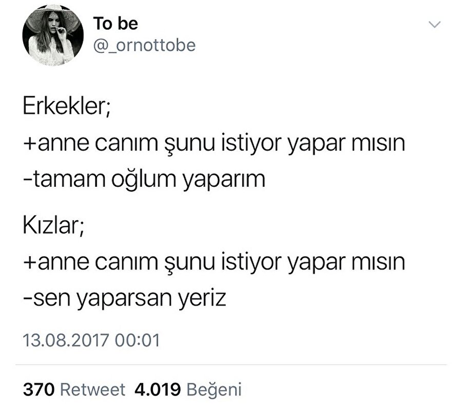 Erkekler vs Kızlar
Her anne evladını sever ama erkek çocuklarına daha düşkündür..