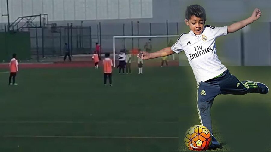 Ronaldo'nun oğlundan harika frikik golü!