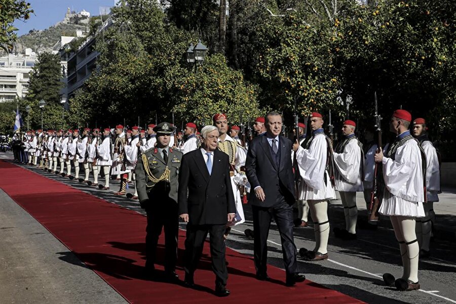 Cumhurbaşkanı Erdoğan ve Yunanistan Cumhurbaşkanı Prokopis Pavlopulo