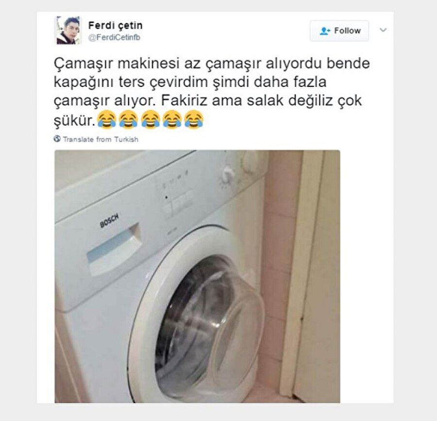 Çamaşır makinesi

                                    
                                    Çok mantıklı bir hareket..
                                
                                