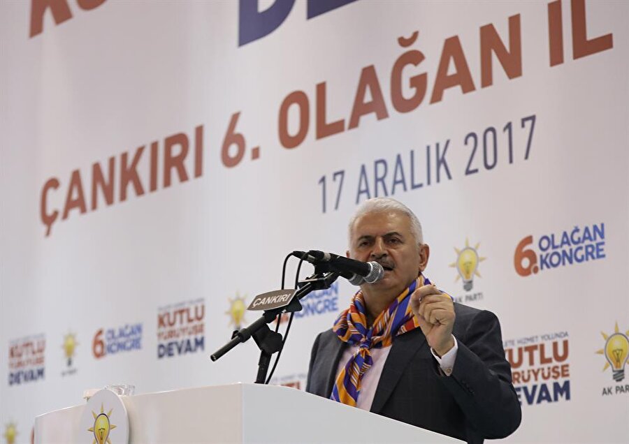 Başbakan Binali Yıldırım, AK Parti Çankırı 6. Olağan İl Kongresi'ne katılarak burada bir konuşma yaptı.