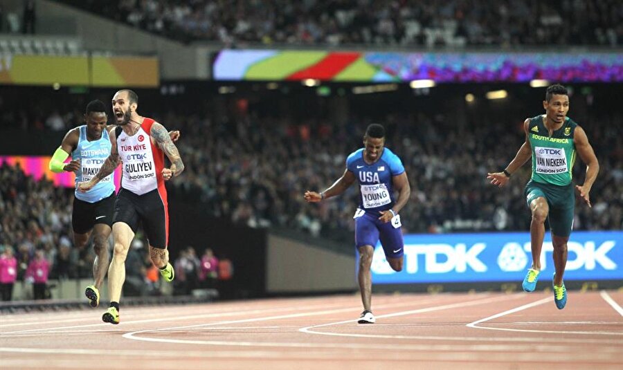 
                                    Ramil Guliyev, 200 metre finalinde Usain Bolt’u geçti ve Türkiye'nin Dünya Atletizm Şampiyonası'nda altın madalya kazanan ilk sporcusu oldu. Bu tarihi başarının önemini daha iyi idrak edebilmeniz için son 5 dünya şampiyonu: Bolt, Bolt, Bolt, Bolt, Guliyev.
                                