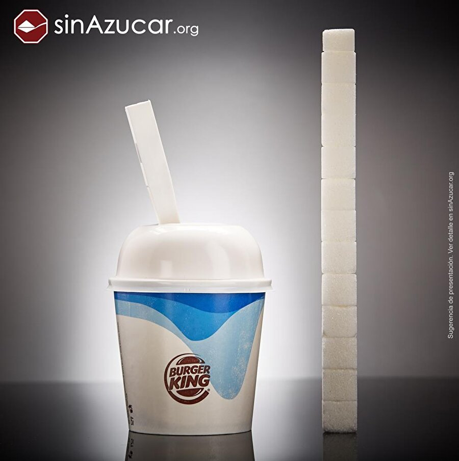 Burger King dondurması 14 adet küp şekerden oluşuyor.

                                    
                                