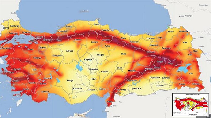 Türkiye'nin yeni deprem haritası belli oldu