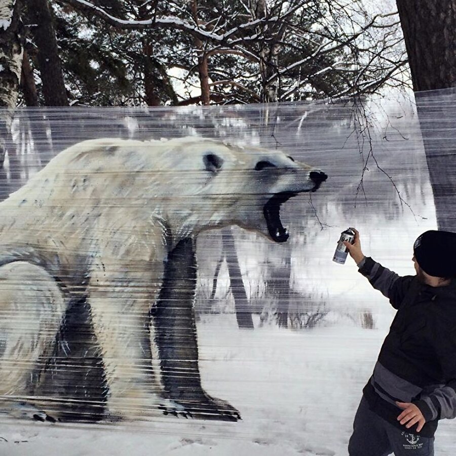 Kutup ayısı gerçek olsa bu kadar korkunç durmazdı!

