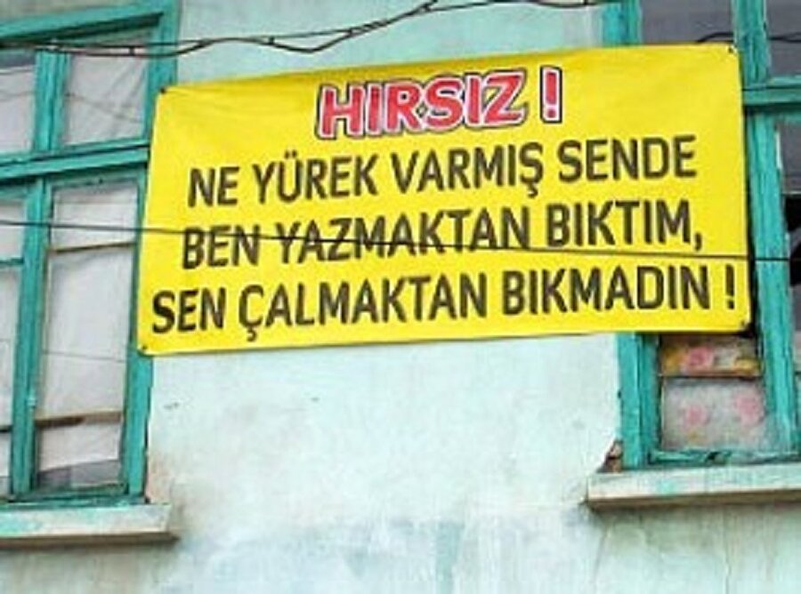 Hırsızlara bırakılan birbirinden ilginç notlar..