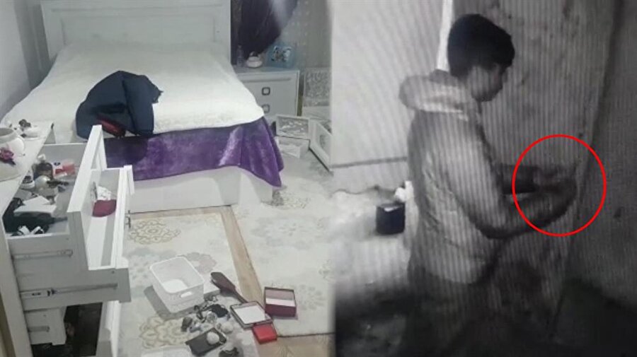 ​Yeni evli çiftin evine giren hırsızlar dehşeti yaşattı