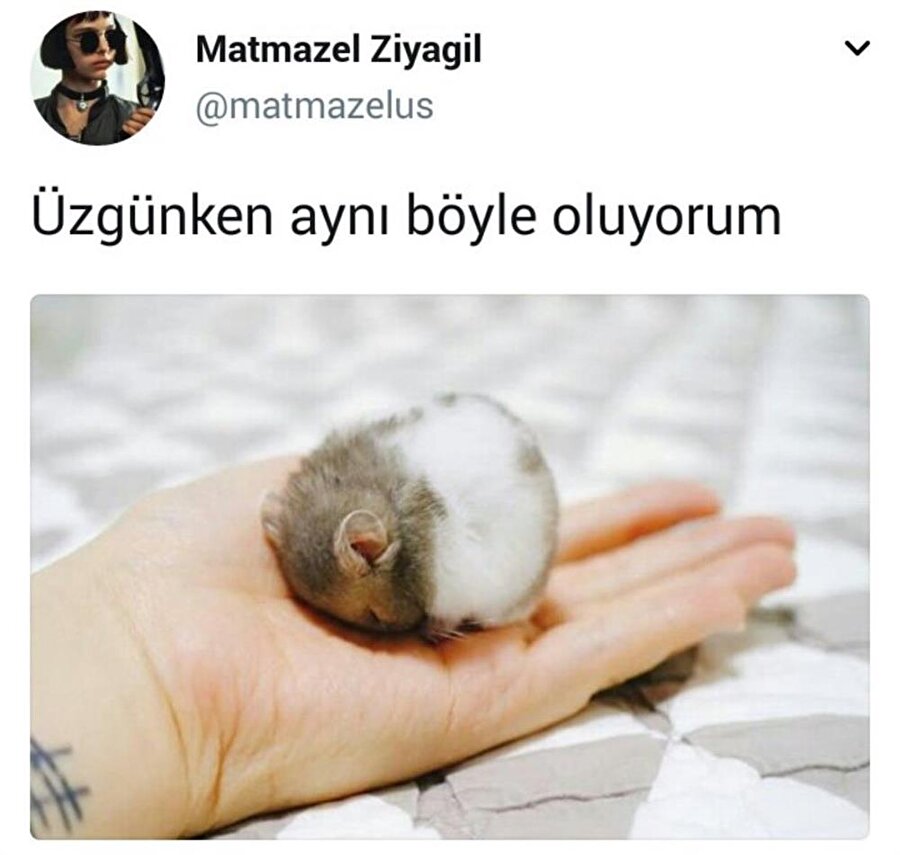 Üzgünken aynı böyle oluyorum