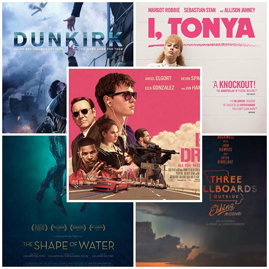 En İyi Film Kurgusu 

                                    Baby DriverDunkirkI, TonyaThe Shape of WaterThree Billboards
                                