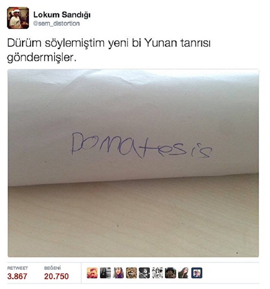 ​Domatesis: Yunan mitolojisinde bir ekmek arası tanrısı