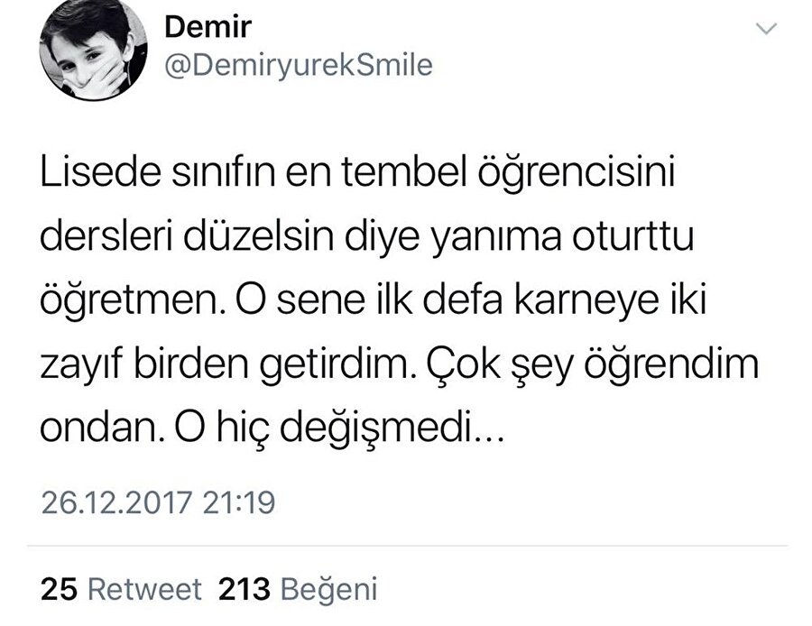 Hiç değişmeyen insanlar...​