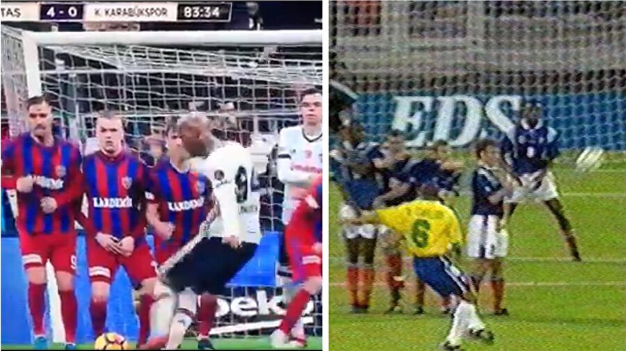 Talisca'dan Roberto Carlos'u kıskandıran frikik golü!