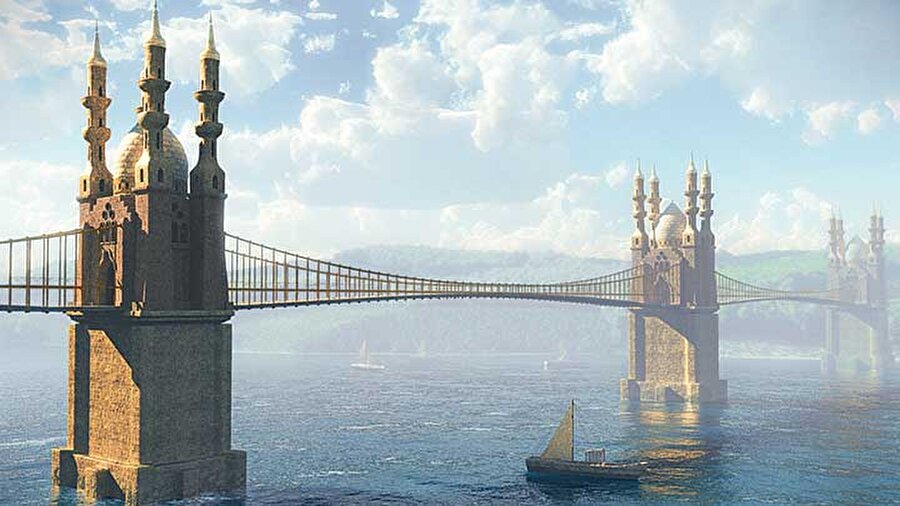 Hamidiye Köprüsü
2. Abdülhamid, boğazdan geçişlerin kolaylaşması için bir köprü projesi çizdirdi. Fransız bir mimara çizdirdiği proje gerçekleşmese de onlarca yıl sonra boğaz tam 3 köprüyle birbirine bağlandı.