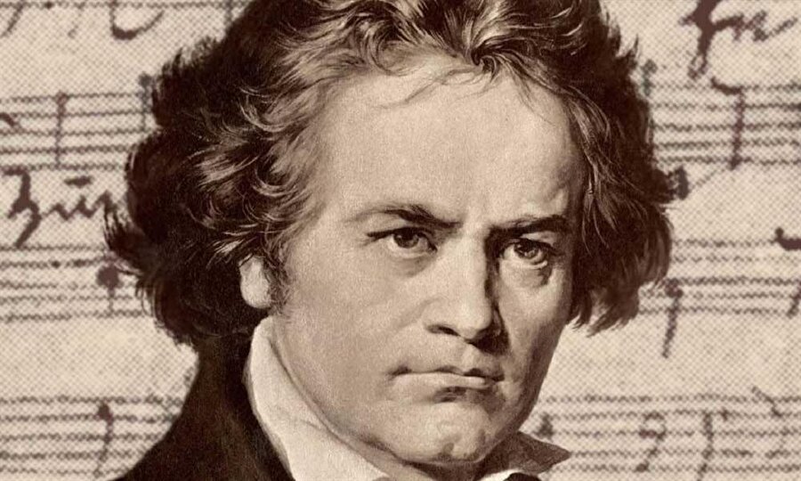 İşitme engelli dahiyane besteci Beethoven