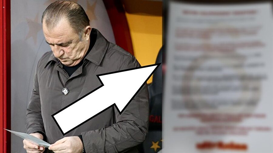 Fatih Terim'in elindeki gizemli kağıtta ne yazıyor?