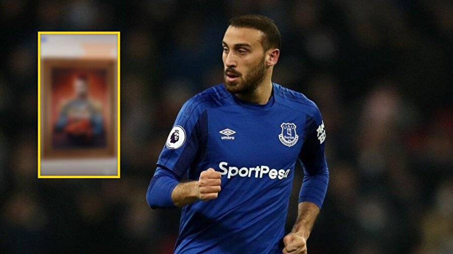 Cenk Tosun'un evindeki "Tarihi" tablo