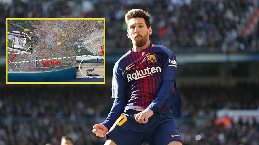 Messi, İspanya'nın hava trafiğini bile etkiliyor!