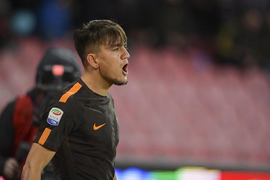 Cengiz Ünder'in gol sevinci.