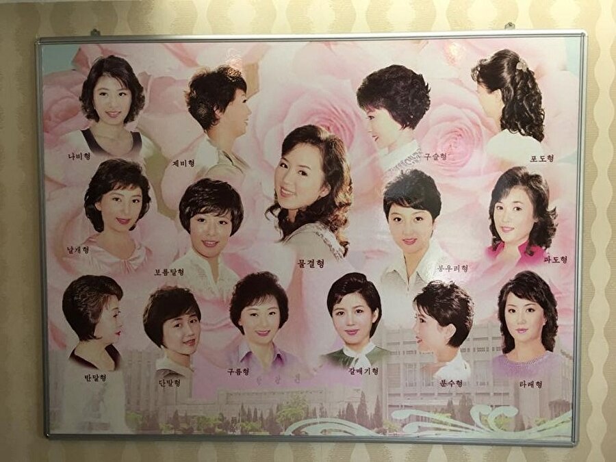 Ülkedeki herkesin saç modelleri bile devlet tarafından belirleniyor. Kadınlar için 18, erkekler içinse 10 farklı saç modeli var. 
