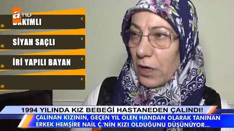 Tesadüfün böylesi!
Aradan  1 yıl geçtikten sonra Müge Anlı'ya katılan bir aile, herkesi şoke etti. 27 Şubat 1994'te Çorlu Devlet Hastanesi'nde Funda adında bir bebek bakımlı, iri yarı, siyah saçlı, elleri ojeli bir kadın tarafından götürüldü.