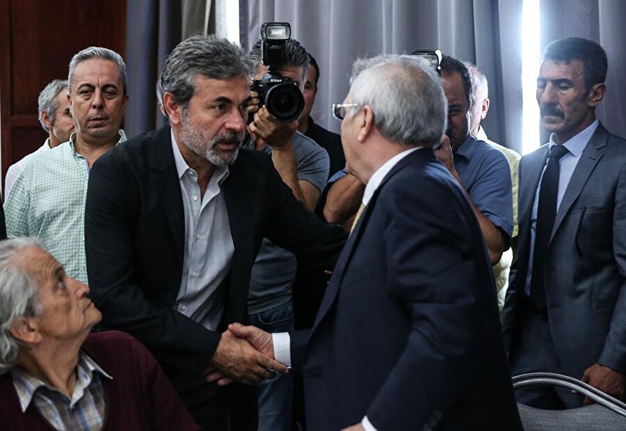 Aykut Kocaman ve Aziz Yıldırım aynı karede.
