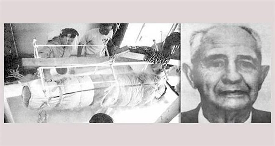 Kendini donduran adam canlanmayı bekliyor. 