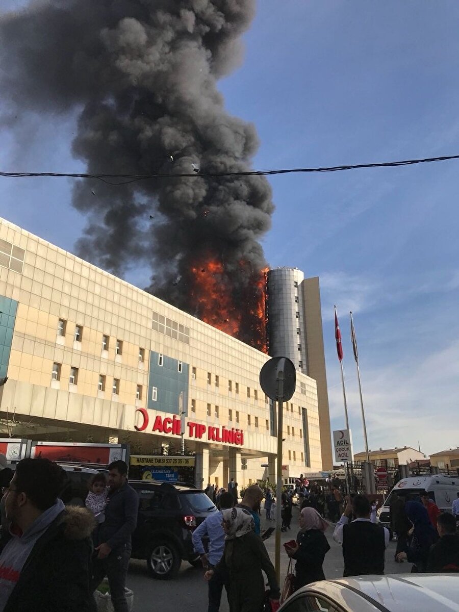 Taksim İlk Yardım Hastanesi'nde yangın