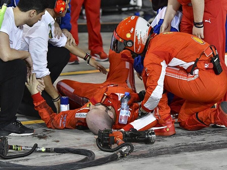 Kimi Raikkonen’in bacağını parçaladığı mekanikerin son hali ortaya çıktı