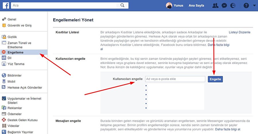 Engelleme seçenekleri

                                    
                                    
                                    
                                    
                                    Facebook'ta istediğiniz kişiyi, grubu, sayfayı, uygulamayı ya da oyun isteklerini engelleyebilirsiniz. Bunun için yine Ayarlar bölümü üzerinden Engelleme seçeneğine tıklamak yeterli. Akabinde sağ bölümden gerekli ayarlamalar yapılabiliyor. 
                                
                                
                                
                                
                                