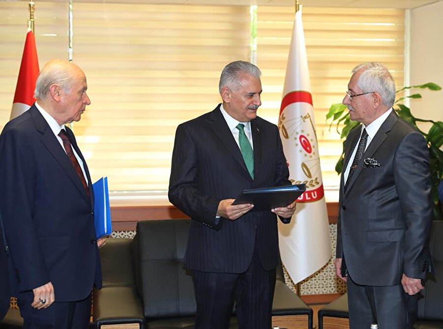 Başbakan Binali Yıldırım ve MHP Genel Başkanı Devlet Bahçeli