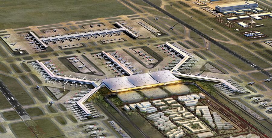 Yeni Havalimanı
Türkiye'yi Batı Avrupa - Uzak Doğu arasında önemli bir transfer merkezi haline getirecek ve tüm etapları tamamlandığında 200 milyon yolcu kapasitesine sahip olacak yeni havalimanının ilk etabı 29 Ekim 2018'de açılacak