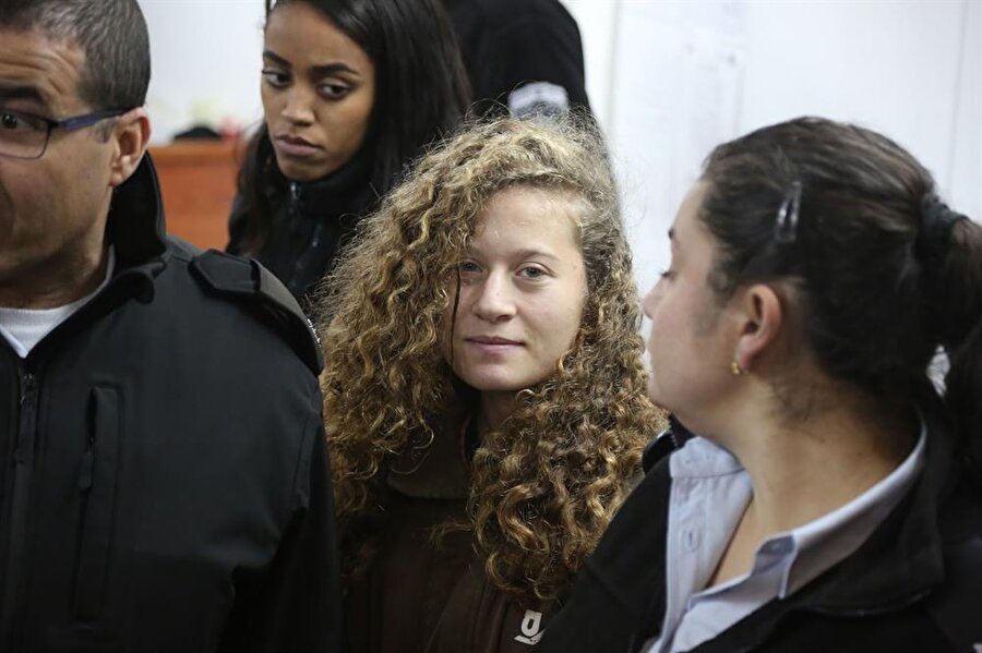 Batı Şeria direnişinin sembolü haline gelen Ahed Temimi.
