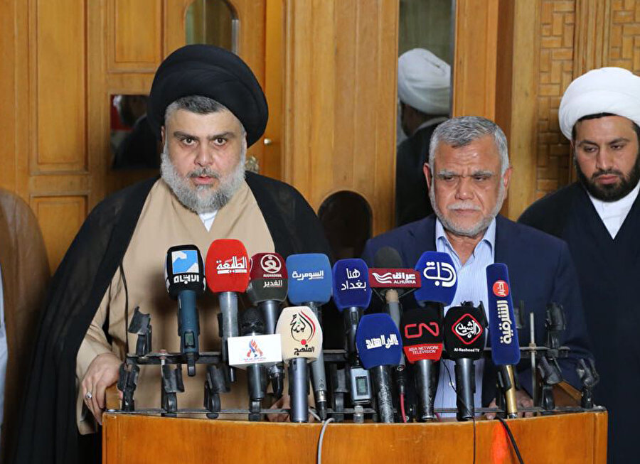 İttifak açıklamasını Sadr ve Amiri birlikte yaptı.