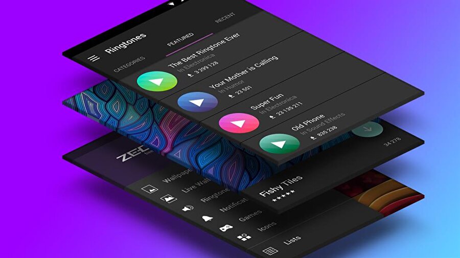 Zedge 

                                    Zedge, akıllı telefon ya da tabletleri özelleştirmek için en başarılı uygulamalardan biri. Basit bir yöntem sayesinde cihazların zil sesleri, bildirimleri ve alarm sesleri kişiselleştirilebiliyor. Uygulama, hem ücretsiz hem de kolay indirilebilen binlerce yüksek kaliteli ses sunuyor. Platformda, belirli bir ses aramak için kategorilere göz atıp arama işlevini kullanmak yeterli.iOS (Ücretsiz)Android (Ücretsiz)
                                