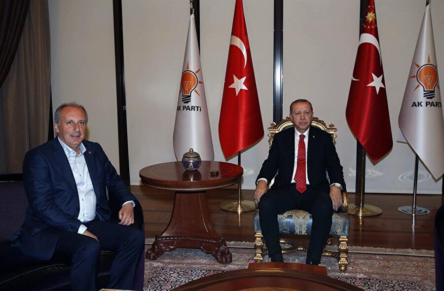 Cumhurbaşkanı Recep Tayyip Erdoğan ve Muharrem İnce