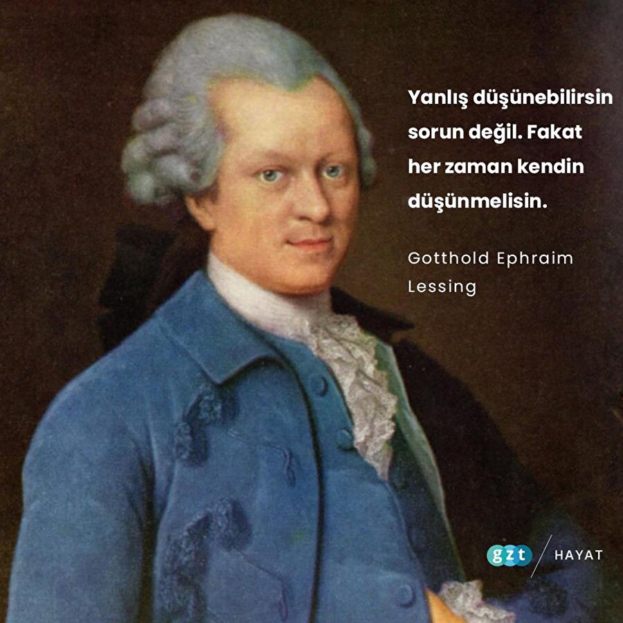 Gotthold Ephraim Lessing, Alman yazar, filozof, gazeteci ve Alman Edebiyatının ilk önemli eleştirmenidir