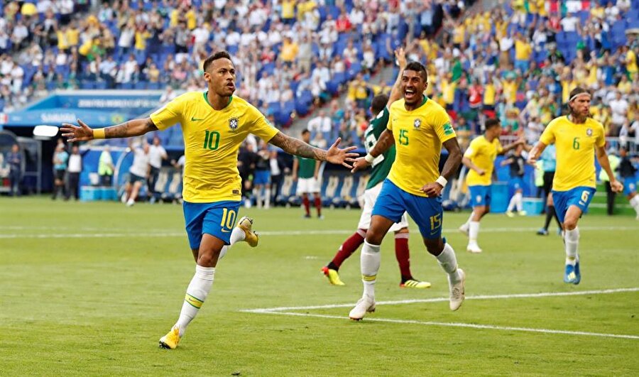 Brezilya, Neymar ile çeyrek finalde!
