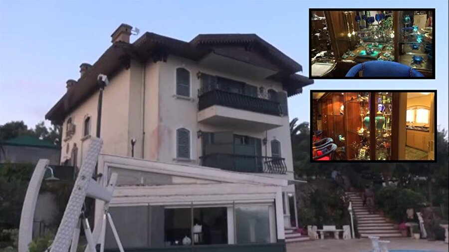 Gözaltında bulunan Adnan Oktar'ın villasının içi görüntülendi.