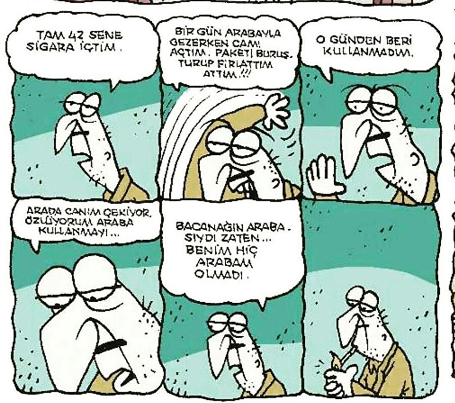 Benim hiç arabam olmadı...