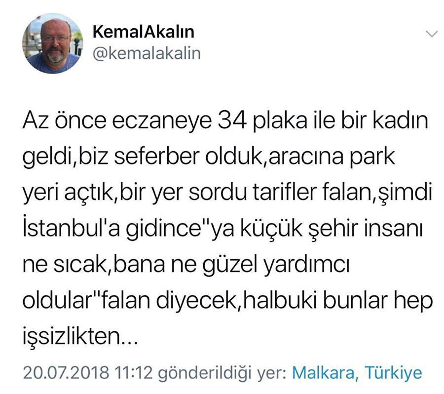 ​Küçük şehrin samimi insanları