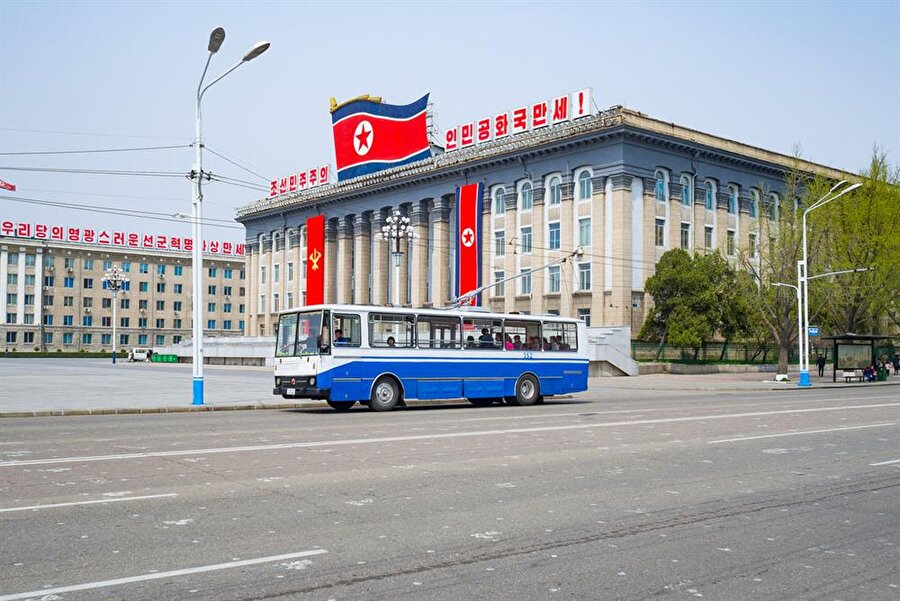 Kim Il-sung Meydanı, Pyongyang, Kuzey Kore