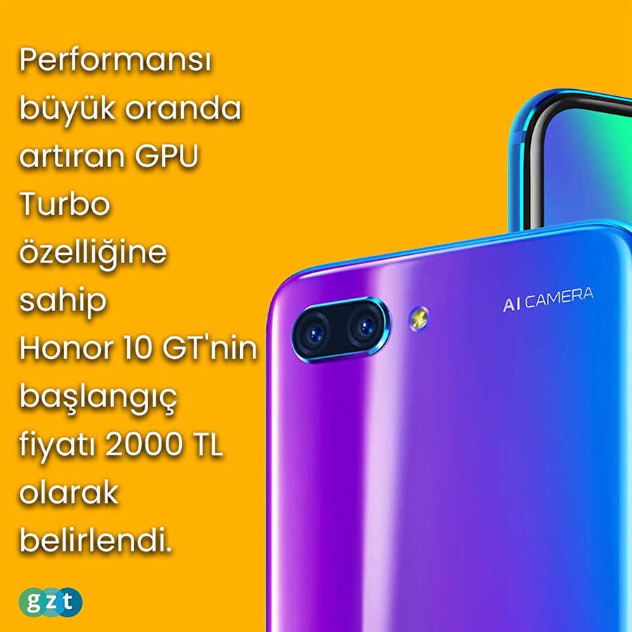 Honor 10 GT geliyor!