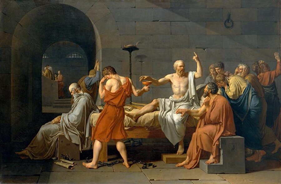 Jacques Louis David, Sokrates'in Ölümü, 1786