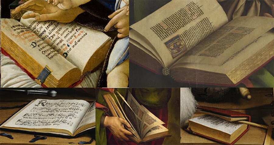 Rönesans resminde kitap...