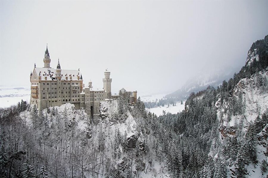 Neuschwanstein Kalesi. (Bavyera, Almanya)