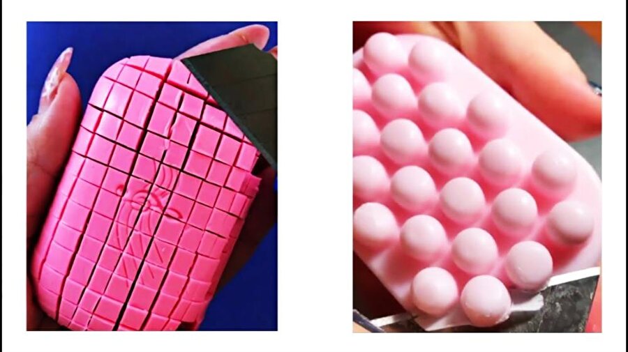 Sabun kesme sanatı
Slime kadar, sabun kesme sanatı da sosyal medyada en çok izlenenler arasında yerini almış durumda... İzlerken keyif veren, keyiflendikçe izlenen sabun kesme videoları rekordan rekora koşuyor.